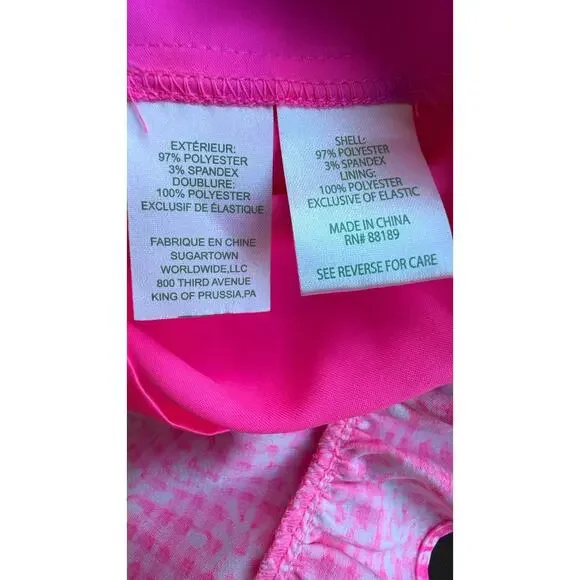 Lilly Pulitzer Maetha Romper Aura Pink One Shoulder romper palm beach style - Picture 7 of 8